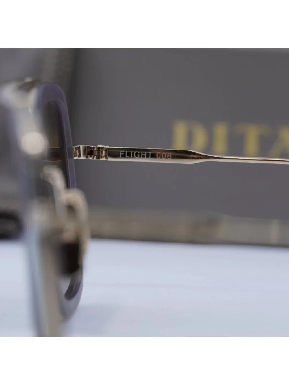 Dita FLIGHT-006-7806-C Aviator Sunglasses - Grey & Gold / Grey
